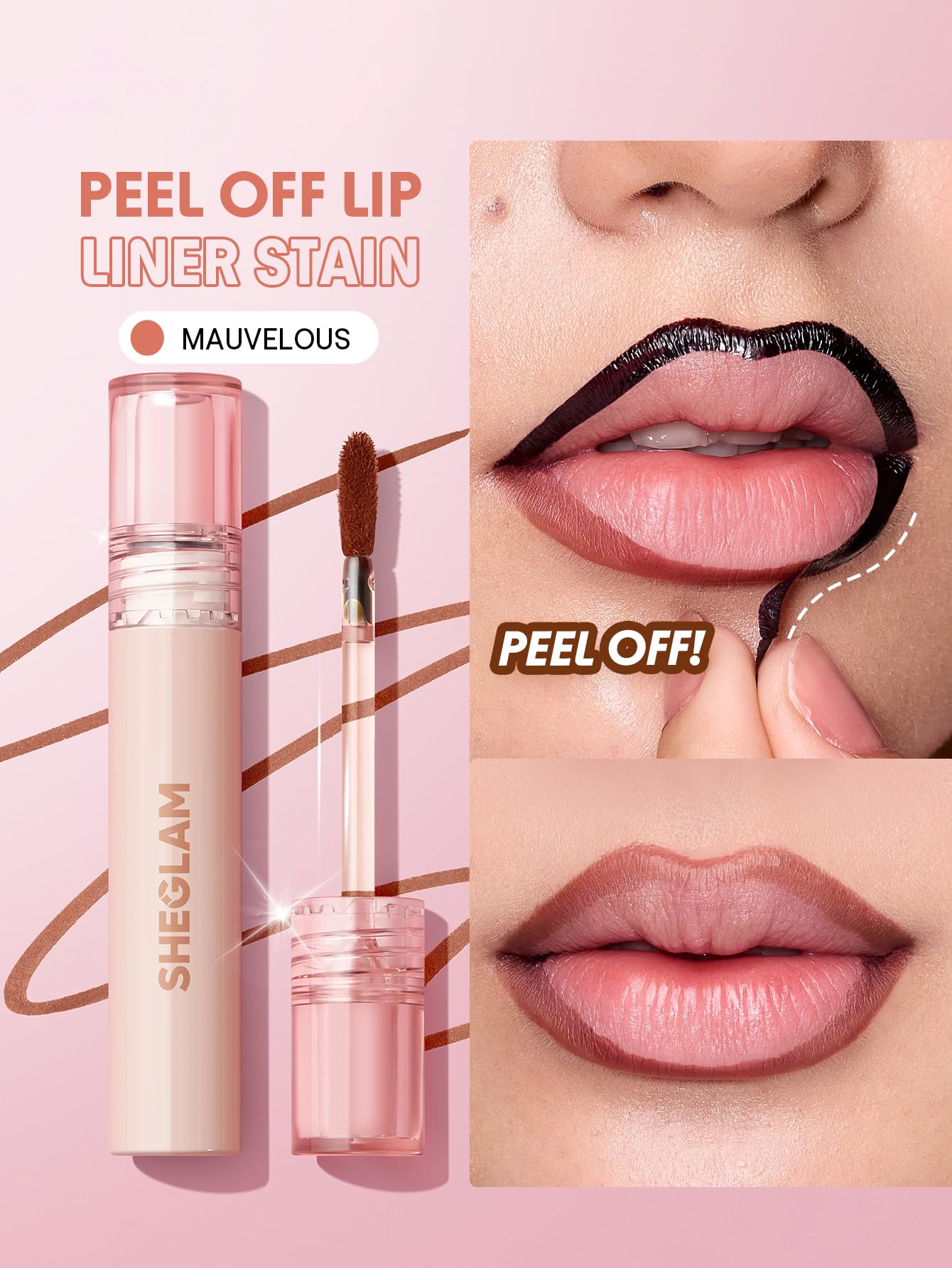 SHEGLAM Fall In Line Mauvelous application demo highlights easy liner carving.