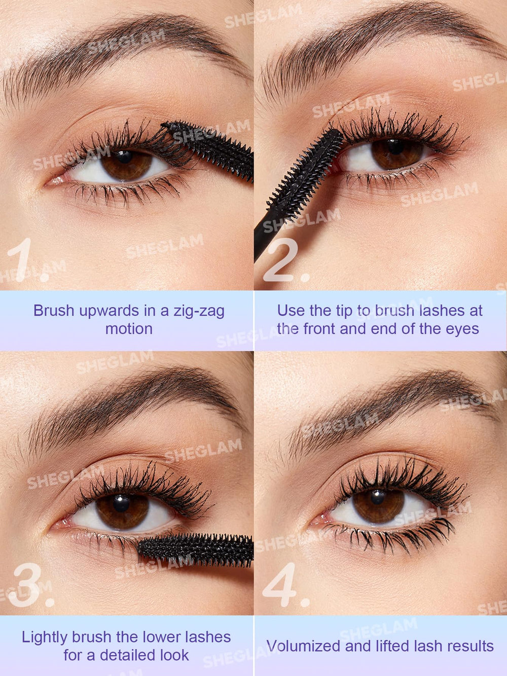SHEGLAM Flutter Wink, aplicación suave para looks definidos