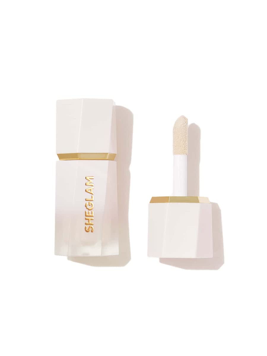 SHEGLAM Glow Bloom highlighter bottle delivers dewy radiance for daytime glow.