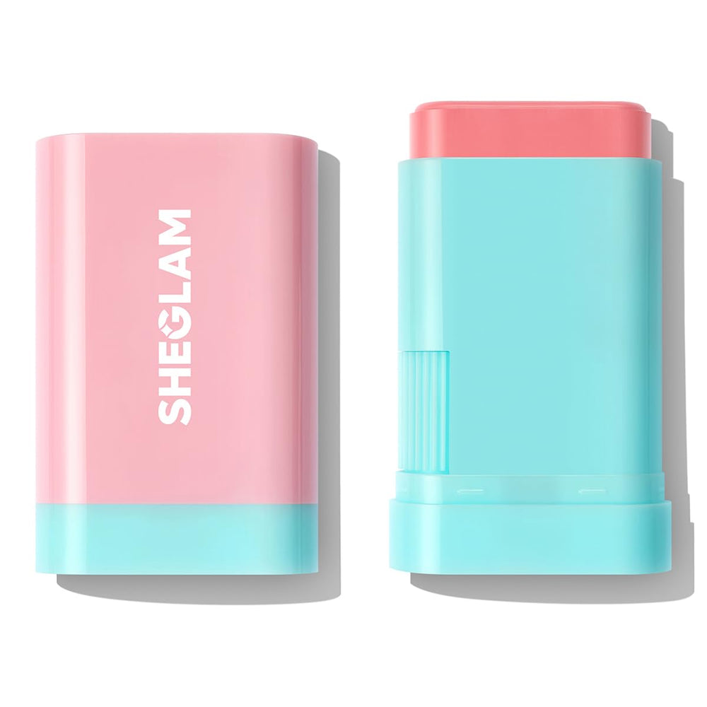 SHEGLAM Glow Blush Stick Rosa Limonada: aplicación suave para labios y mejillas.