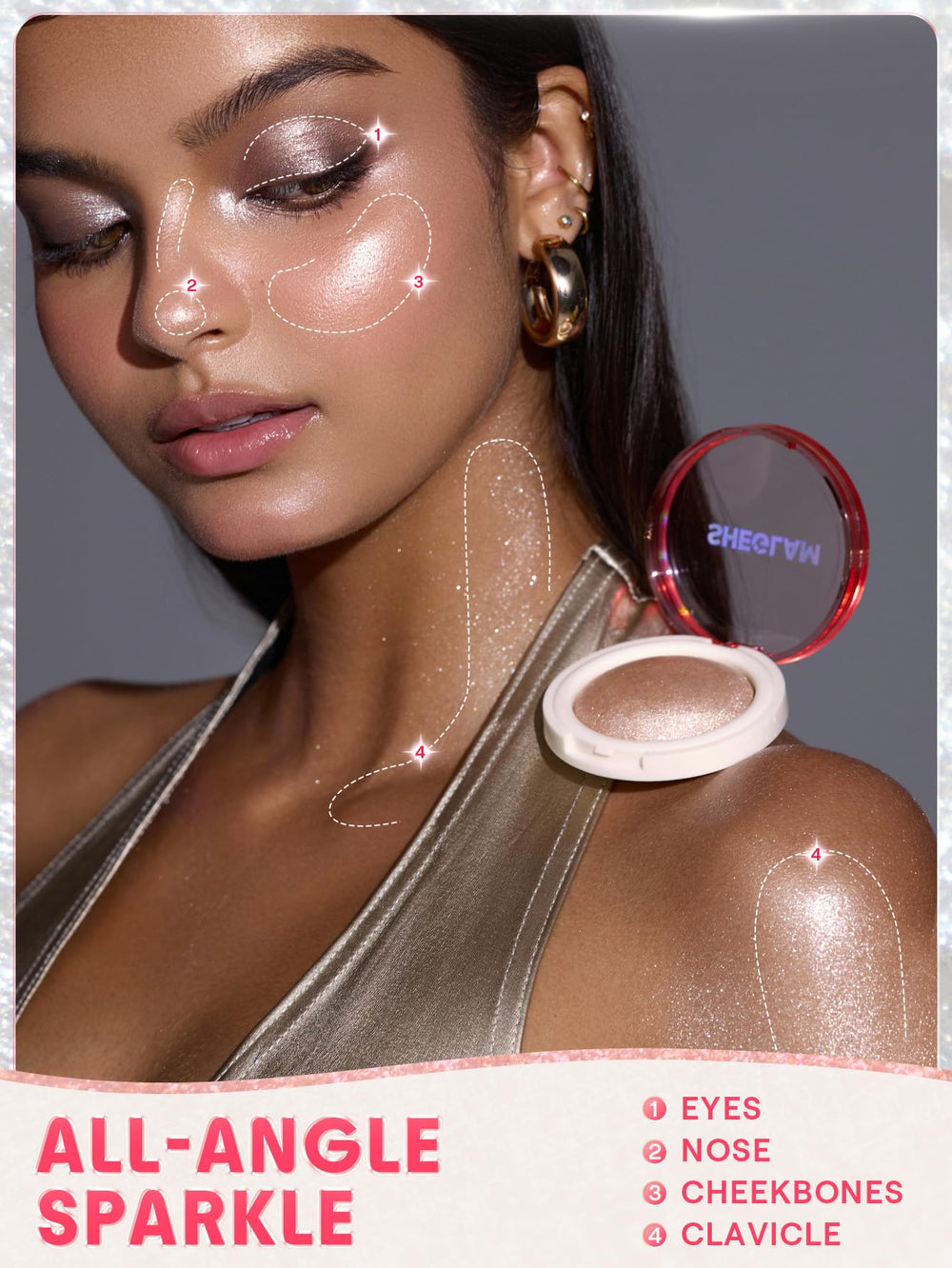 SHEGLAM Glowchi compact swirls for easy, mess-free application