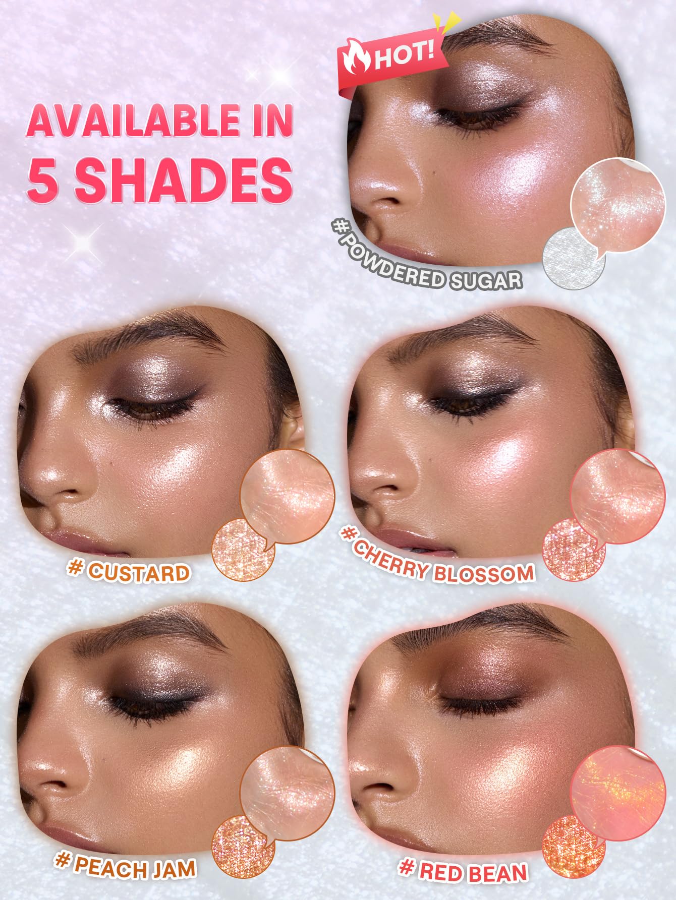 SHEGLAM Glowchi highlight on the nose bridge adds lift and glow