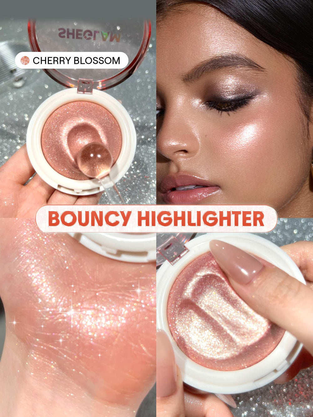 Sheglam Glowchi close-up detail of shimmering color shift.