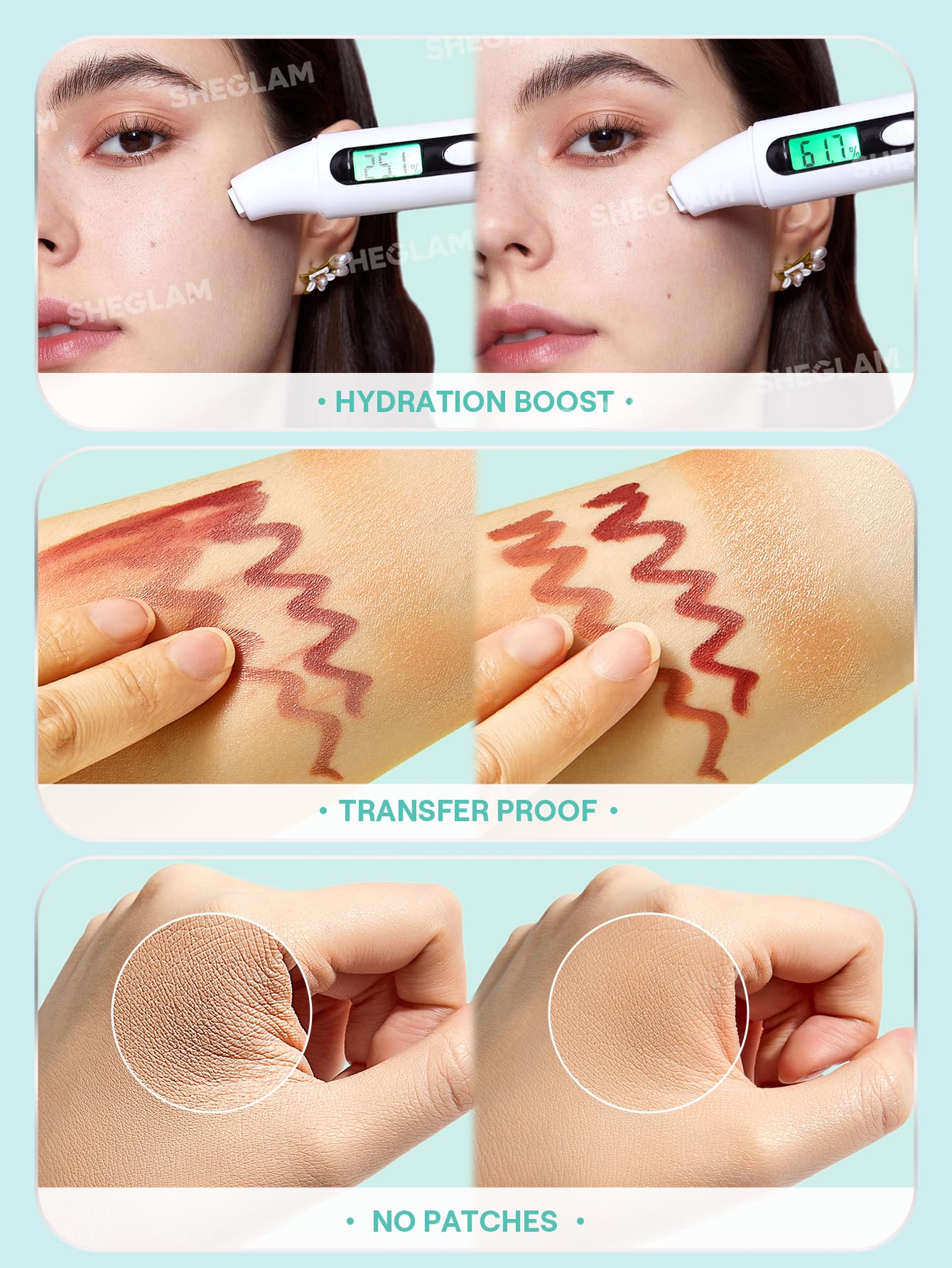 SHEGLAM Good Grip long-lasting wear noted for all-day makeup look