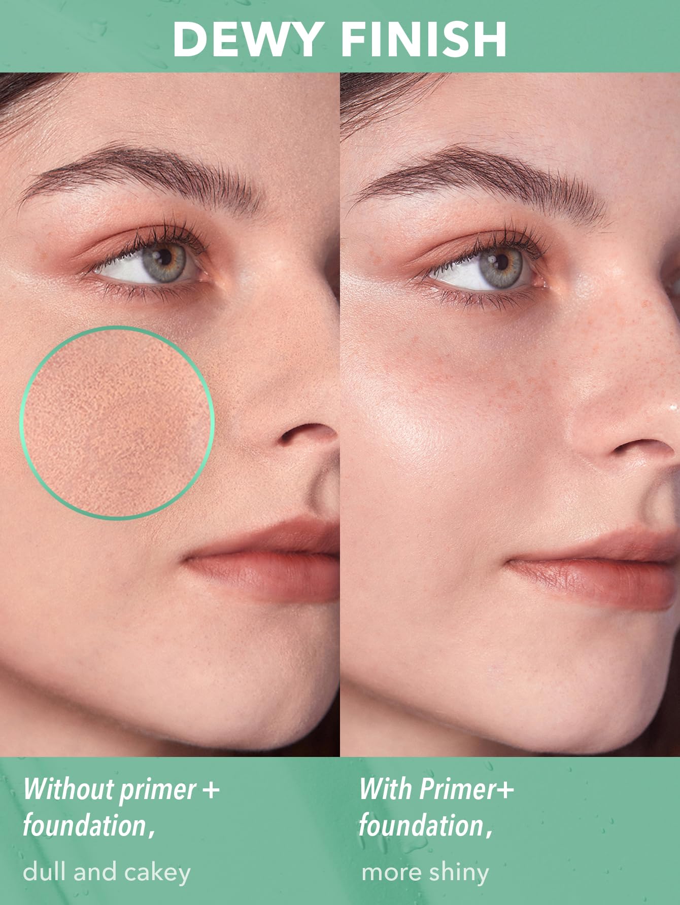SHEGLAM Good Grip Primer gel texture refreshes the skin softly.