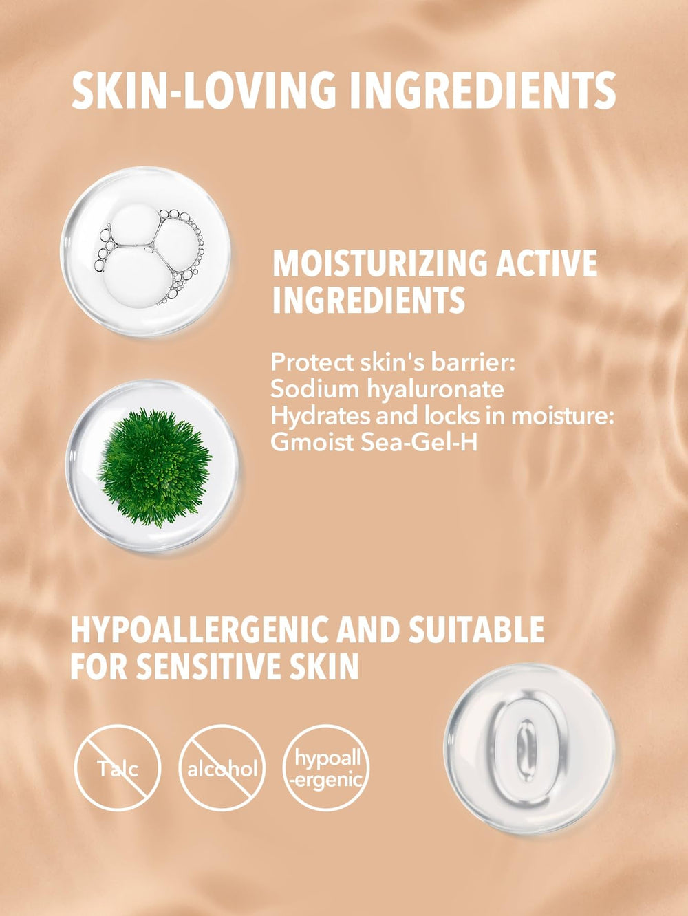 SHEGLAM Hydrating Cream Foundation Shell swatches reveal even-toned, natural-looking coverage.