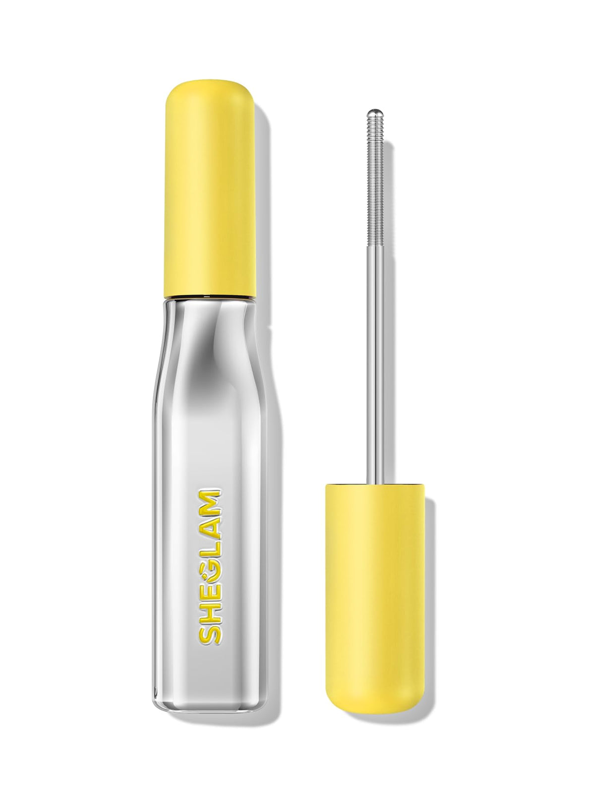 SHEGLAM Lashlighter Iron Curl Mascara with dual groove brush enhances volume and separation.