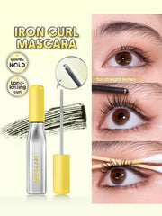 SHEGLAM Lashlighter Iron Curl Mascara fiber-enhanced length adds natural-looking lift.