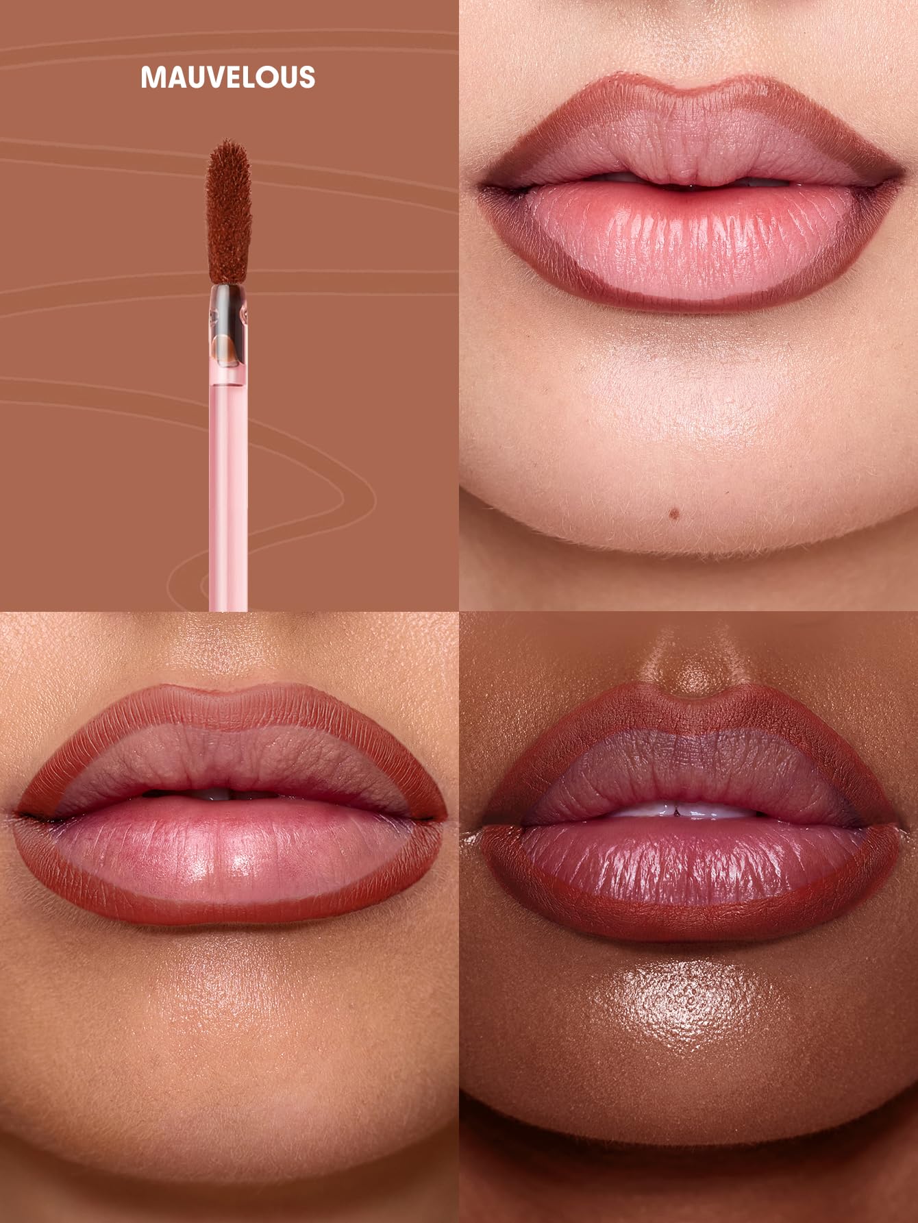 SHEGLAM Long-lasting stain wear test showcasing transfer-proof color.