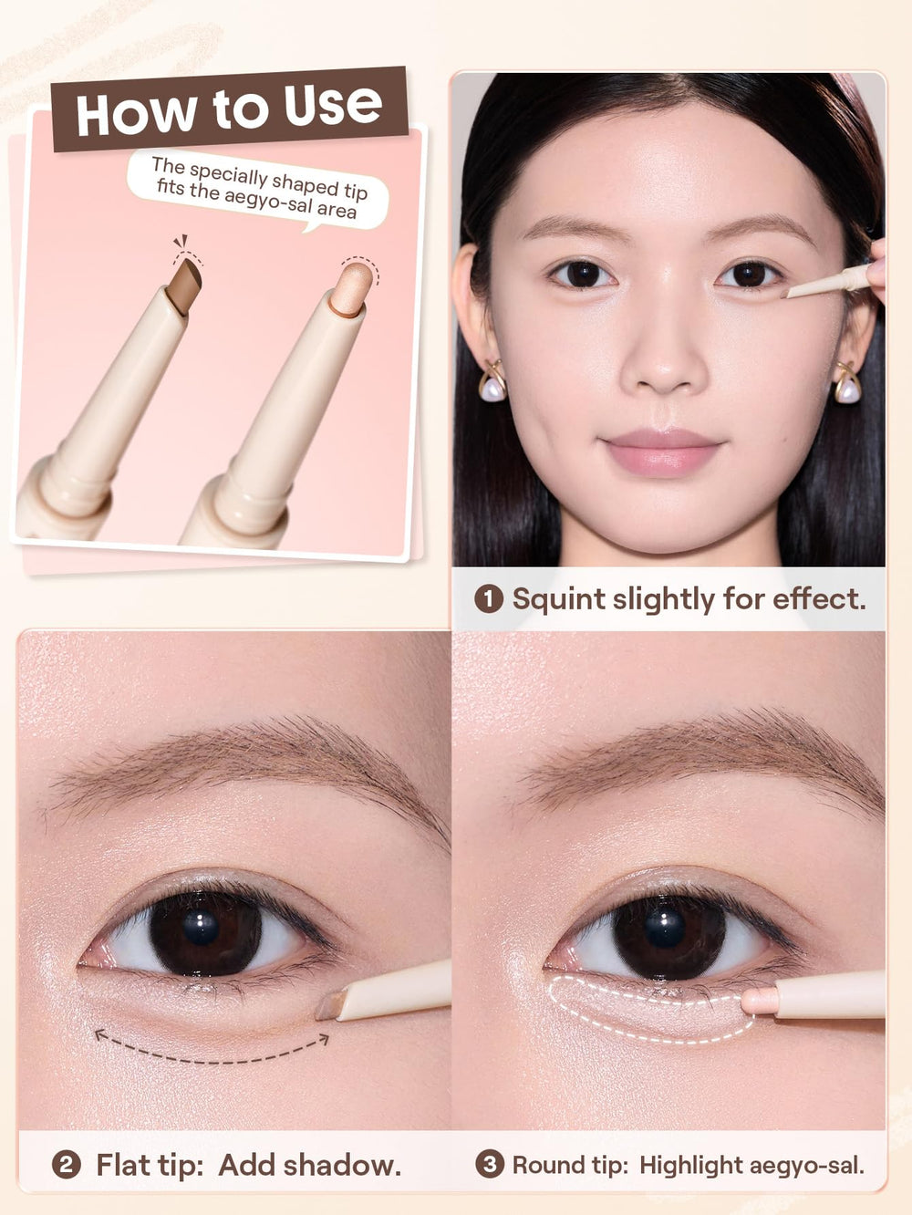 SHEGLAM Lumi-Eye Aegyo-Sal: dos tonos favorecedores para realzar ojos naturales