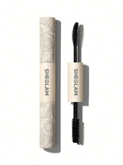 SHEGLAM máscara 2 en 1 con cepillo curvado para volumen y longitud.
