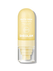 SHEGLAM fijador mate en aerosol para acabado mate de larga duración.