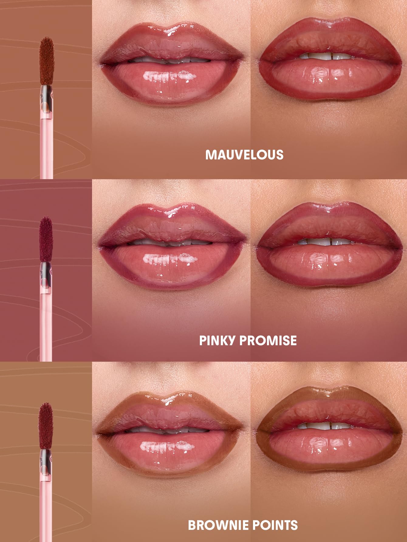 SHEGLAM Mauvelous shade packaging display for confident lip color.