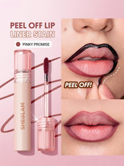 SHEGLAM Peel-Off Film creates a clean, long-wear lip color with minimal transfer.