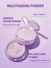 SHEGLAM Polvo facial control de aceite, reduce brillos durante el día
