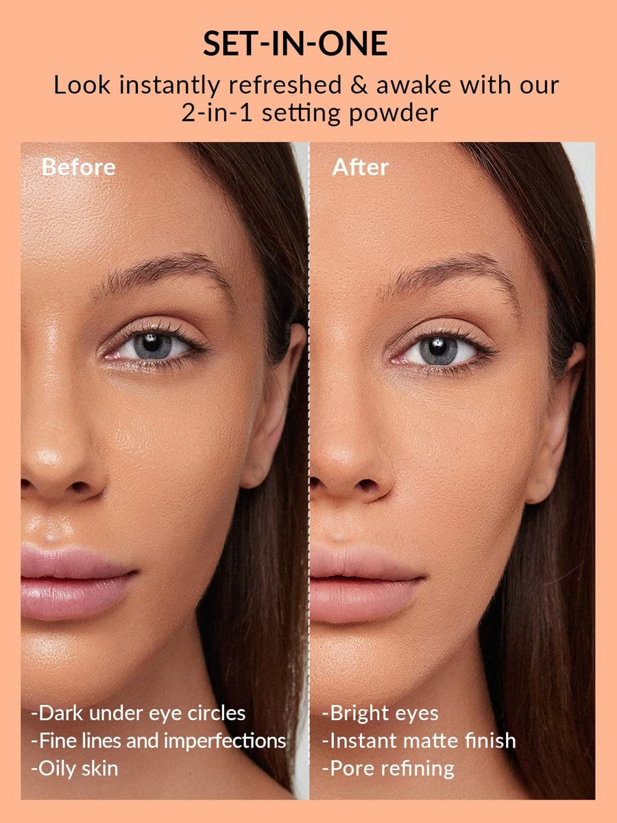 SHEGLAM Polvo Insta-Ready: efecto difuminado tipo filtro para todo el día.