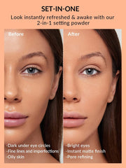 SHEGLAM Polvo Insta-Ready: efecto difuminado tipo filtro para todo el día.