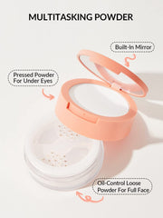 SHEGLAM Polvo Insta-Ready: ojeras difuminadas y fijadas sin resecar.