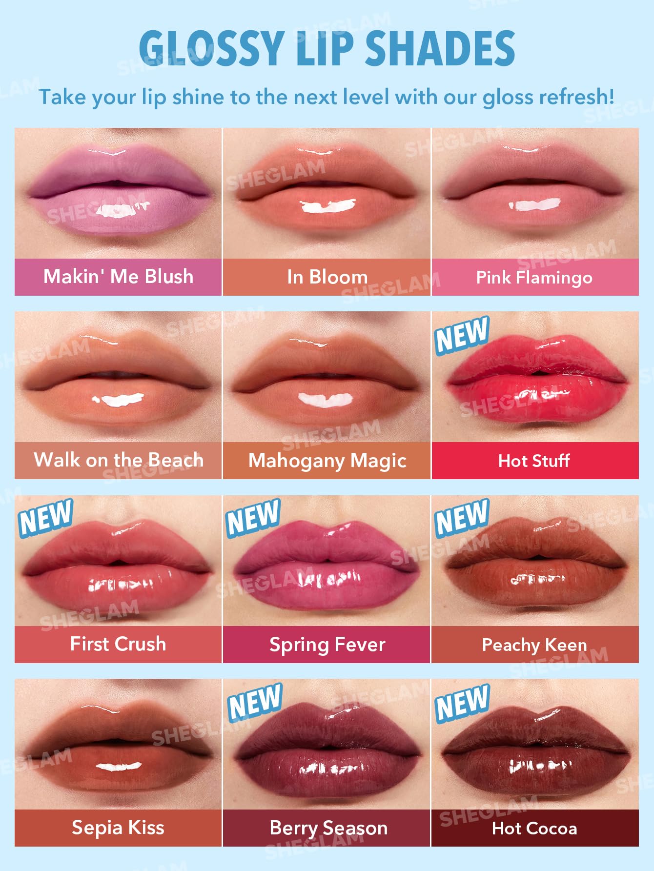 SHEGLAM PoutPerfect high shine on lips for a juicy look