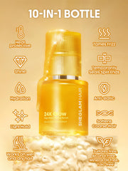 Protección térmica SHEGLAM 24K Glow hasta 450°F.