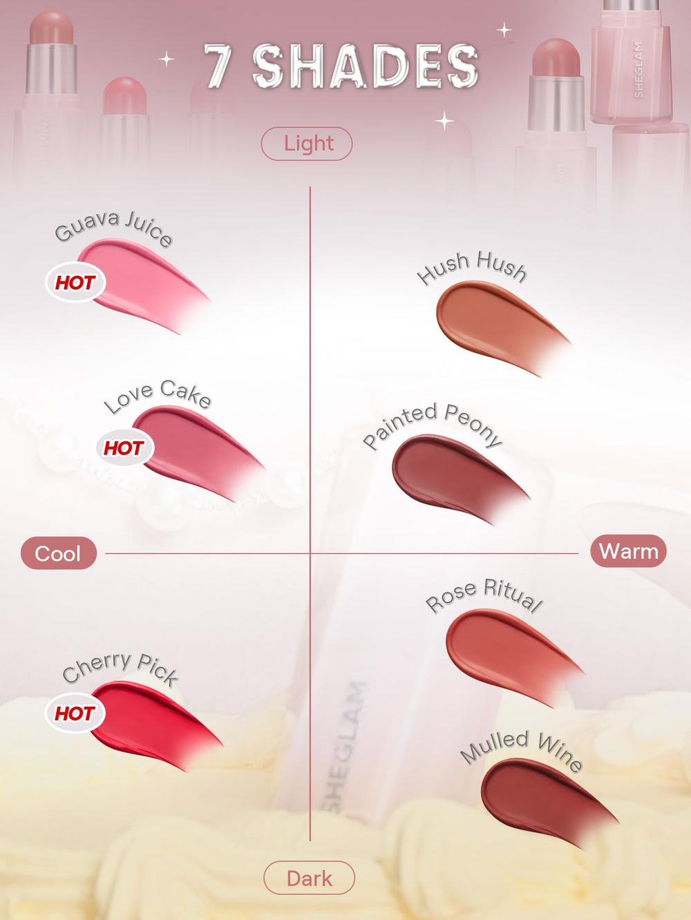 SHEGLAM Cruelty-free aprobada, opción ética para maquillaje facial.