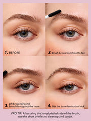 SHEGLAM Set Me Up Gel Cejas: aplicador ergonómico para control preciso.