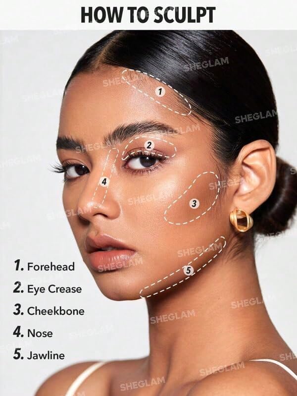 SHEGLAM earthy-sepia swatches convey warm natural depth