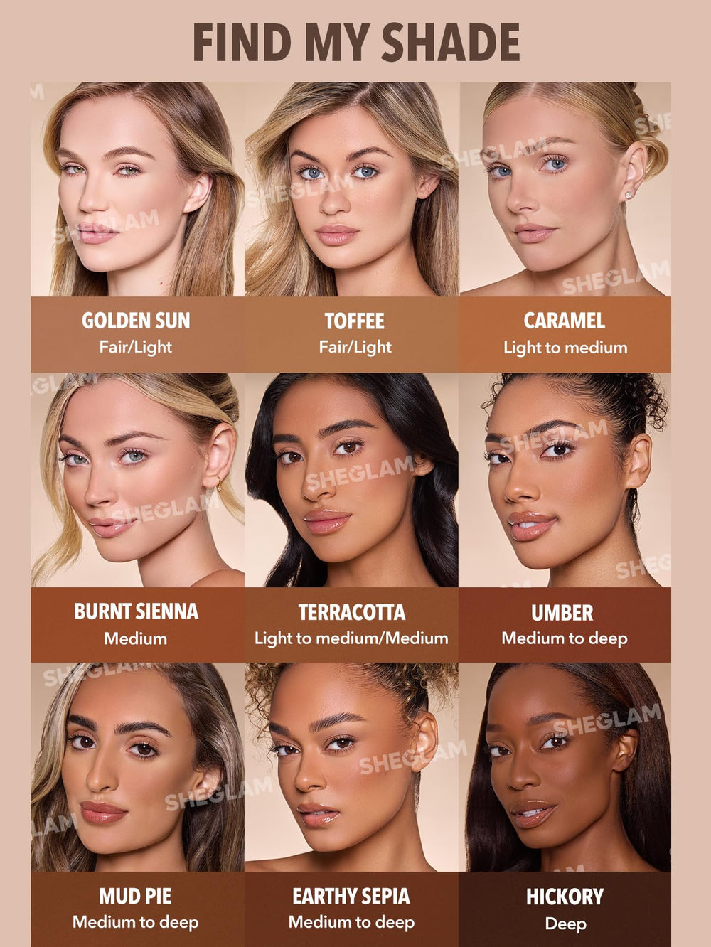 SHEGLAM Sun Beam Matte Bronzer Toffee, efecto brillo sutil para un resplandor dorado