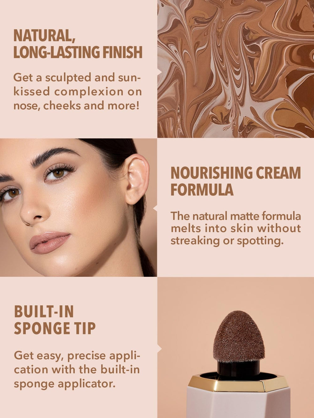 SHEGLAM Sun Sculpt contour stick tip demonstrates easy application
