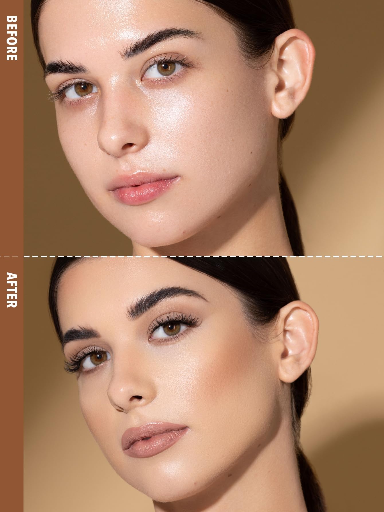 SHEGLAM Sun Sculpt contour swatch on cheek for sun-kissed definition.