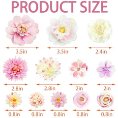 SHEHARUHI broches de flores moradas de peonías para bodas y festivales