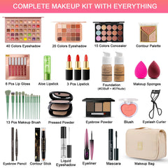 SHELAKIN portable 20-color eyeshadow palette for on-the-go shade options.