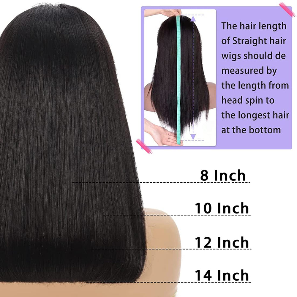 Shesbeauty 180% density bob wig delivers full, bouncy volume.