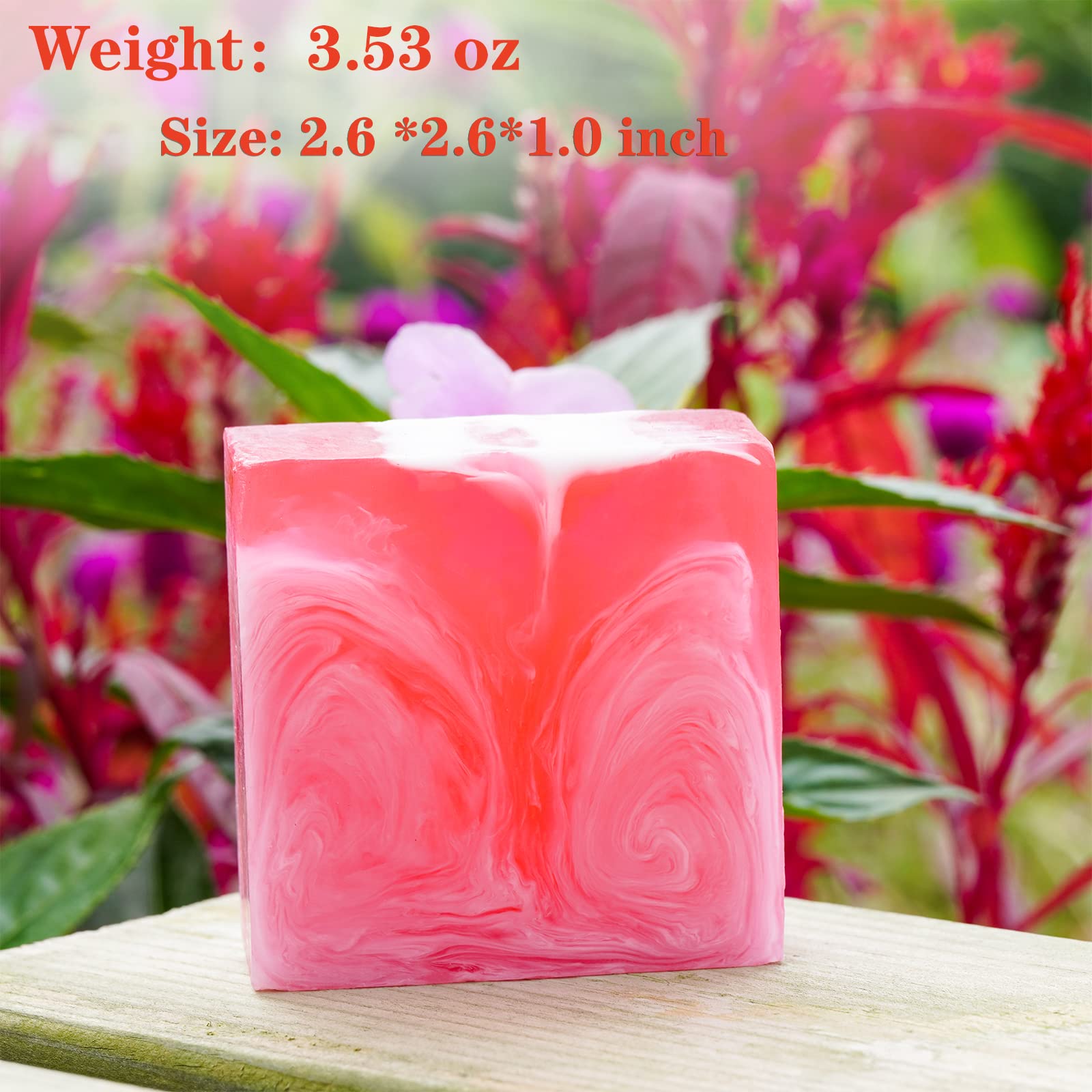 Shibarcle Yoni Soap ingredients close-up with rose oil and shea butter.