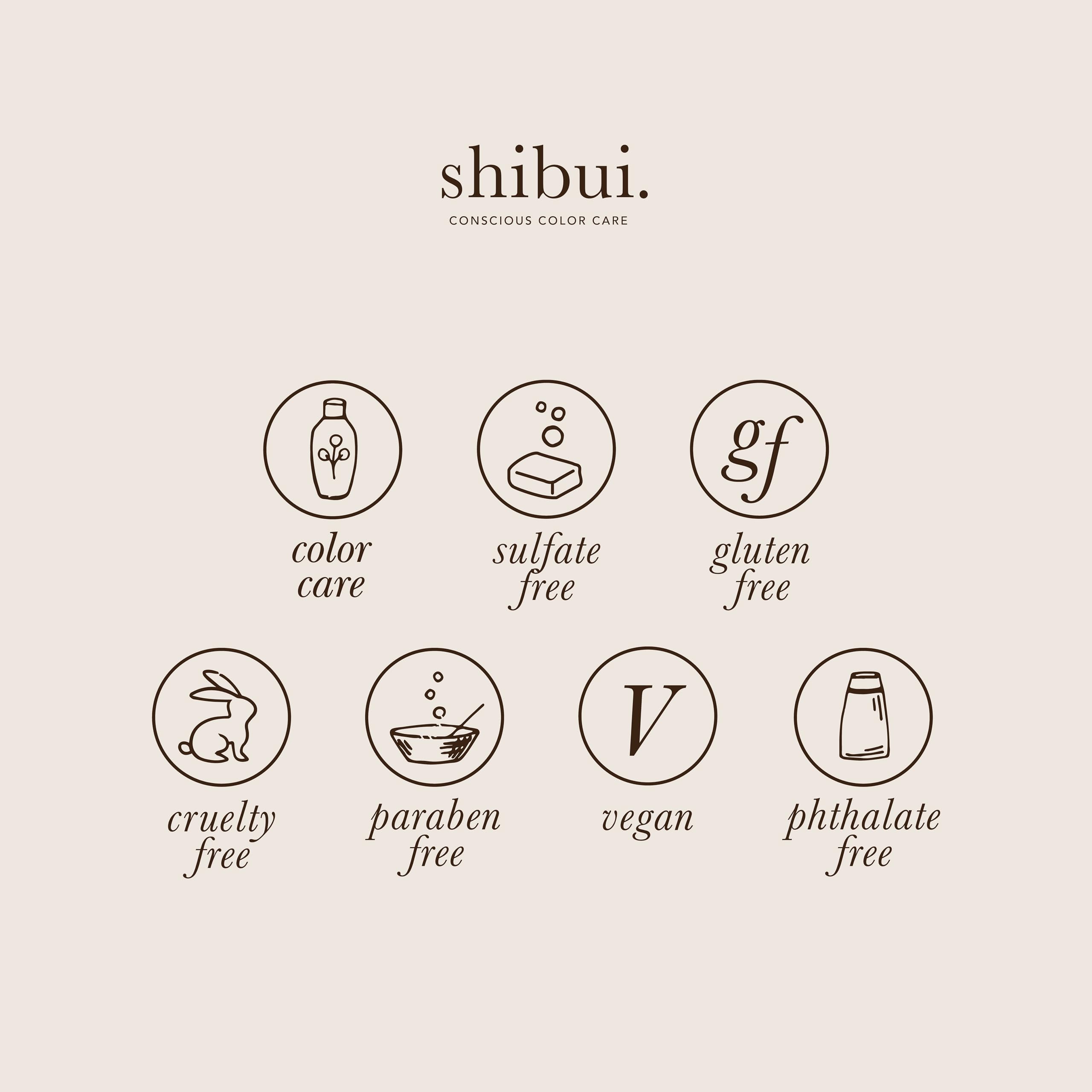 SHIBUI Everydayness color protection close-up, helps maintain long-lasting hues.
