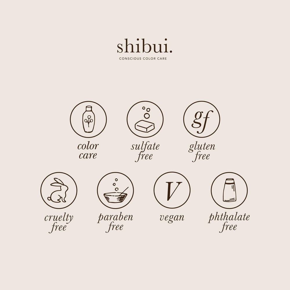 SHIBUI Everydayness color protection close-up, helps maintain long-lasting hues.