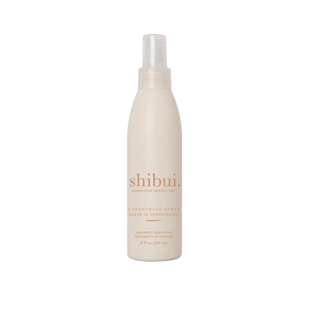 SHIBUI Everything Spray bottle shows lightweight leave-in treatment for fine to medium hair