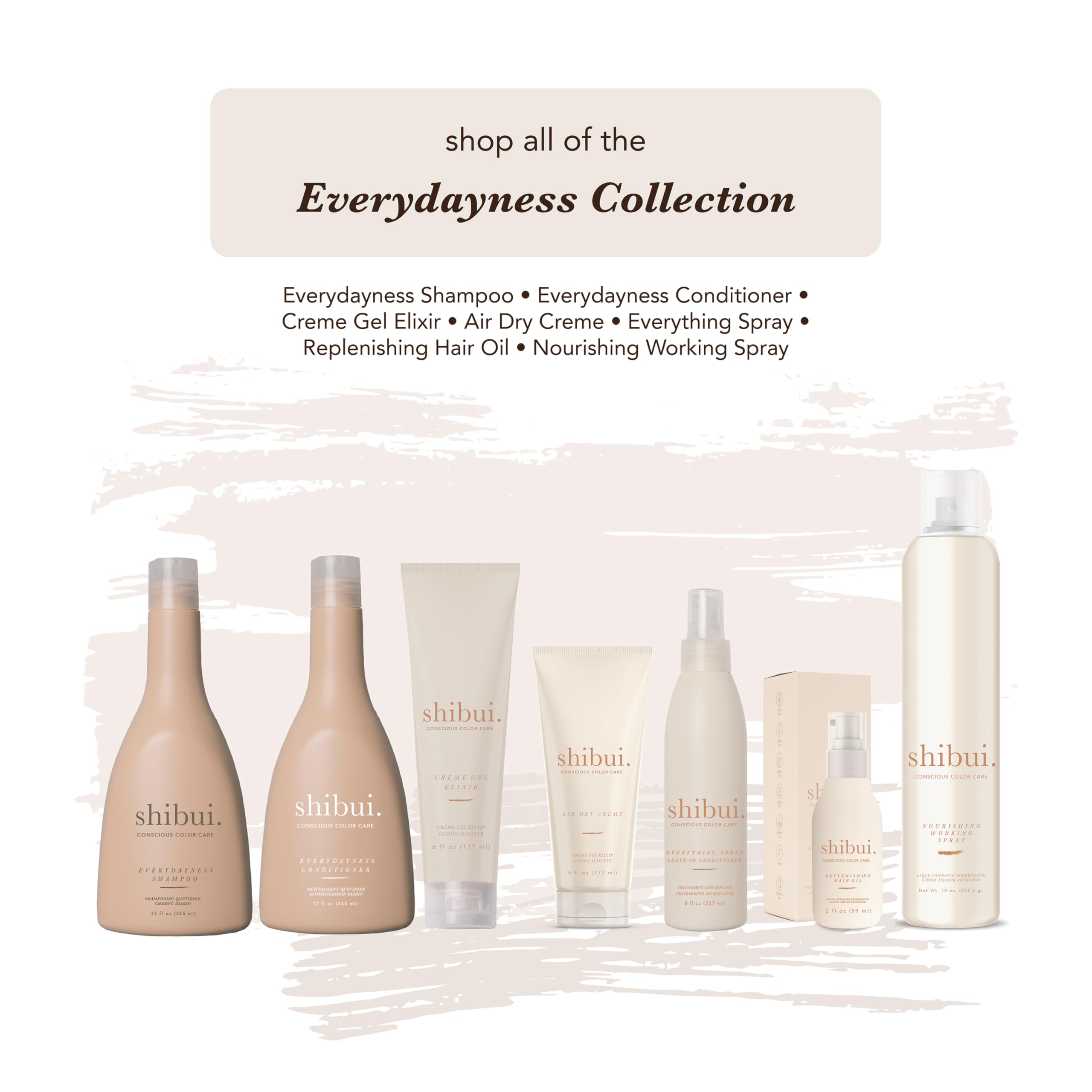 SHIBUI Nourishing Working Spray comes in 10 oz bottle.