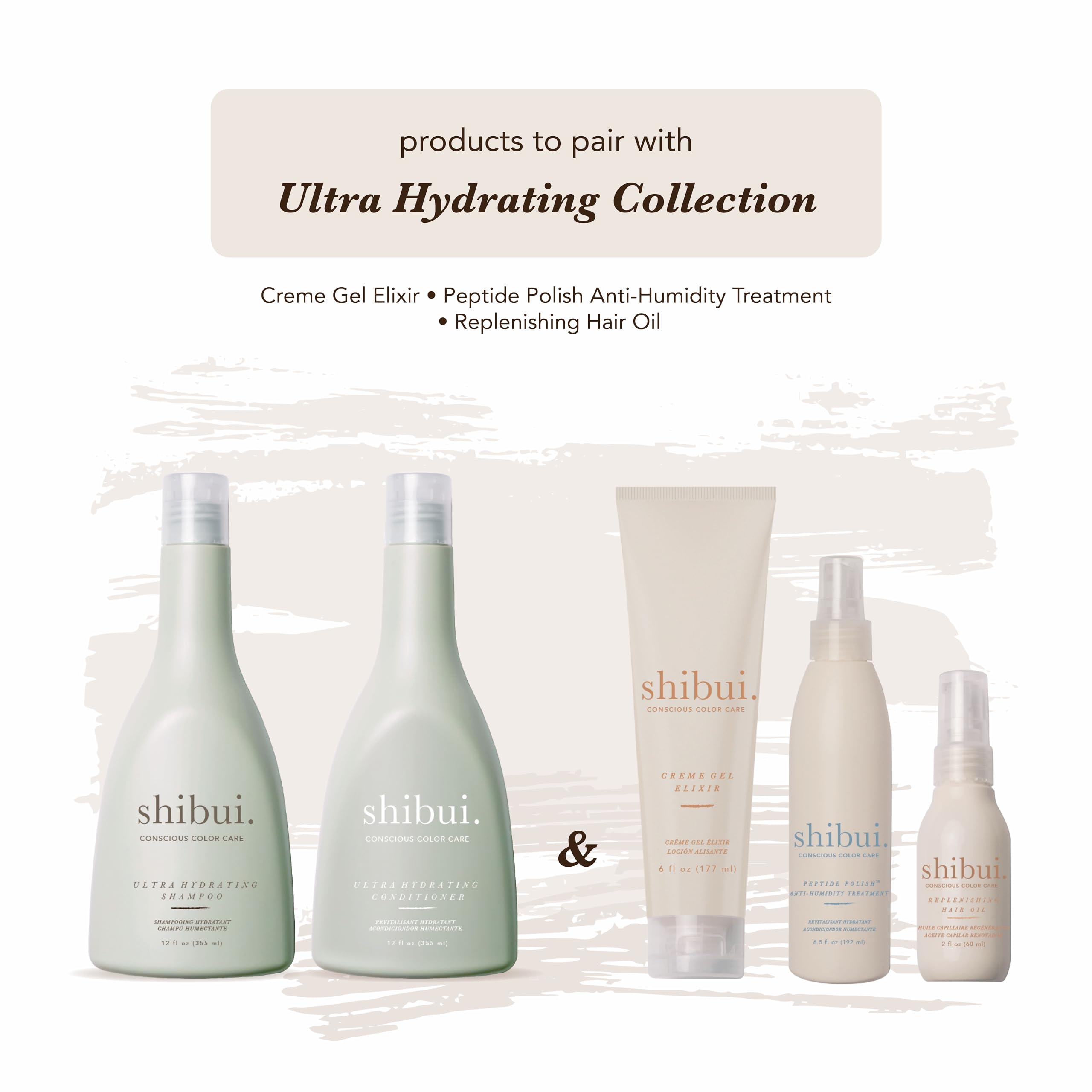 SHIBUI core color care tech: Tripeptides, Oat Oil, Bamboo, Rice Protein.