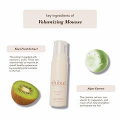 SHIBUI Volumizing Mousse adds shine and color radiance to strands