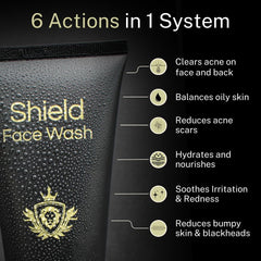 Shield Acne System moisturizer tube delivering lightweight hydration without greasiness.
