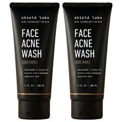 Shield Face Wash deep-clean gel bottle pour for a refreshed, oil-free complexion.