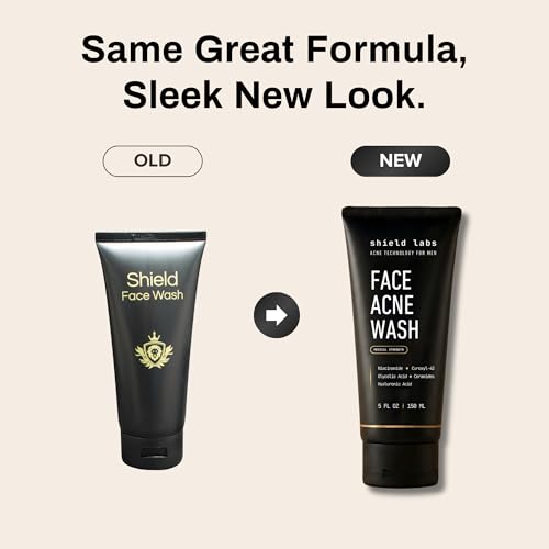 Shield Face Wash foaming lather closeup for gentle daily cleanse without drying.