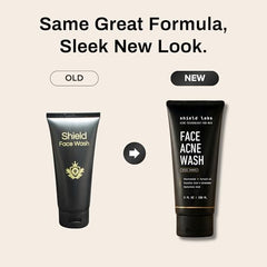 Shield Face Wash foaming lather closeup for gentle daily cleanse without drying.