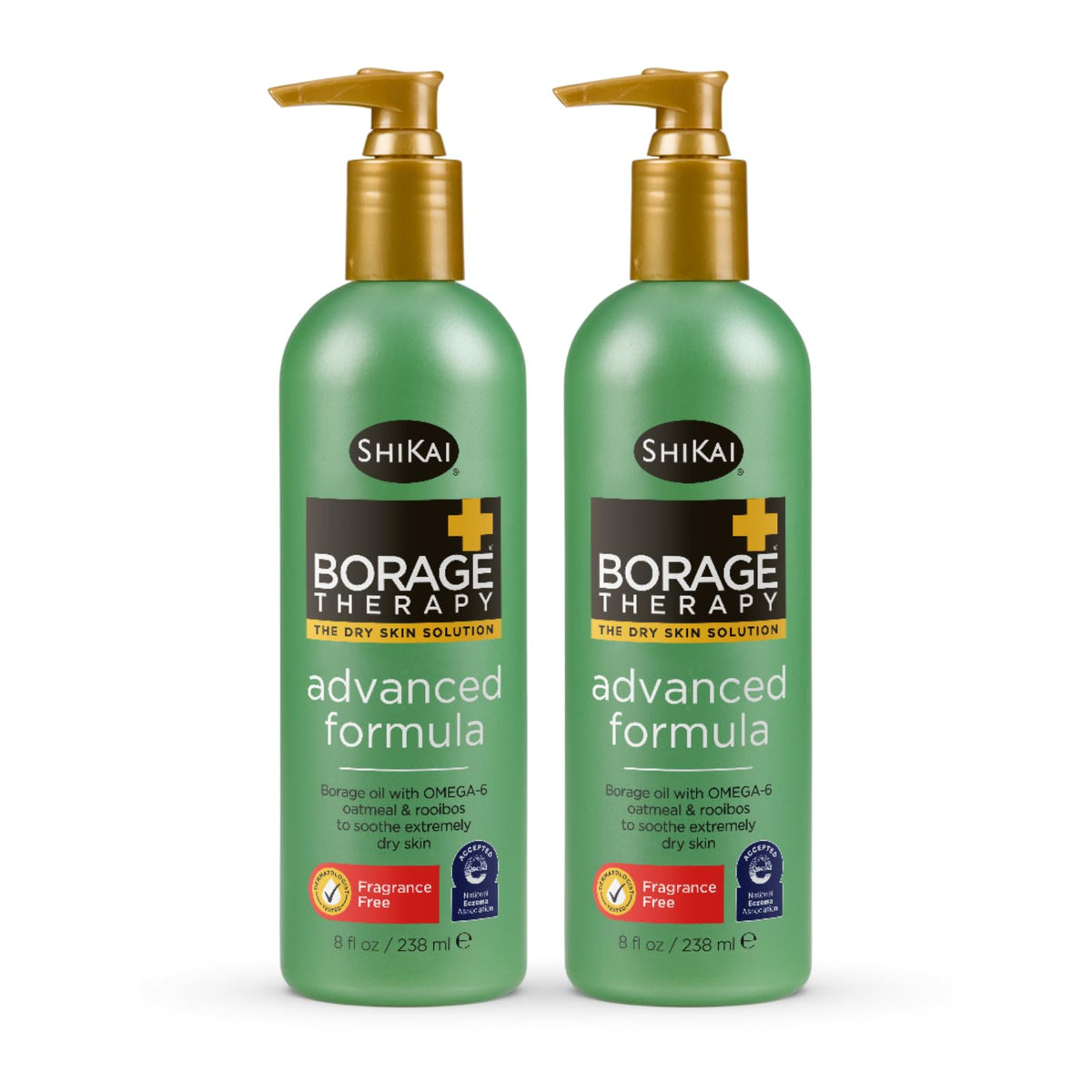ShiKai Borage Therapy bottle showcases fragrance-free hydrating formula.