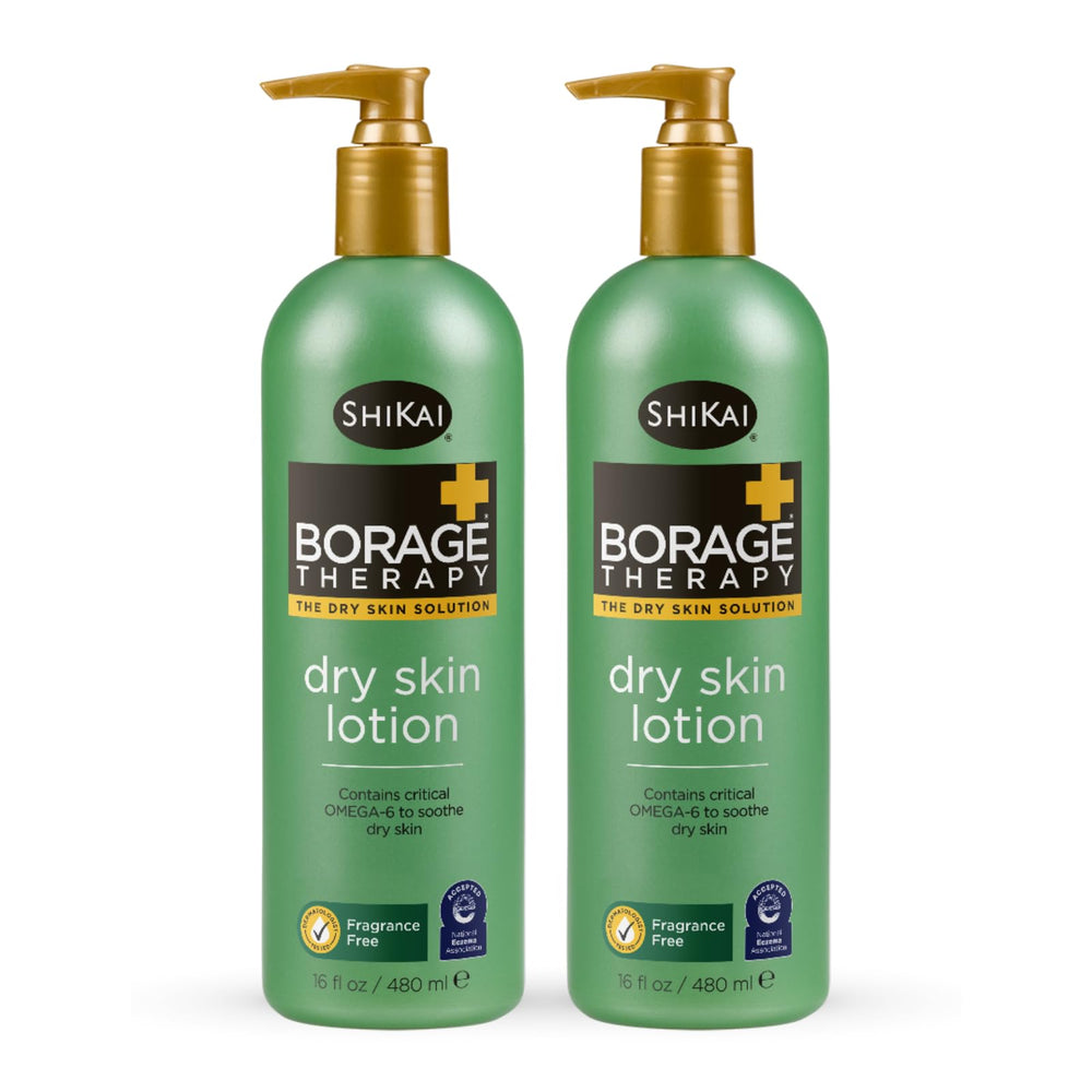 Shikai Borage Therapy lotion bottle, 16 oz pack, for deep hydration