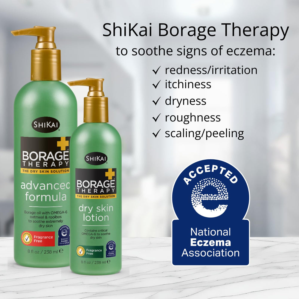 Shikai Borage Therapy unscented label highlights fragrance-free formula