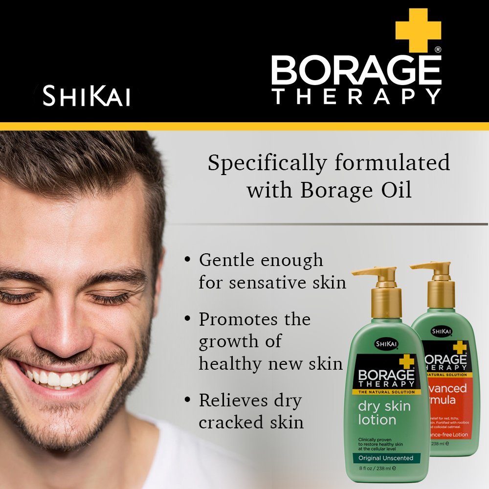 Shikai Borage Therapy texture with shea butter for moisturized skin