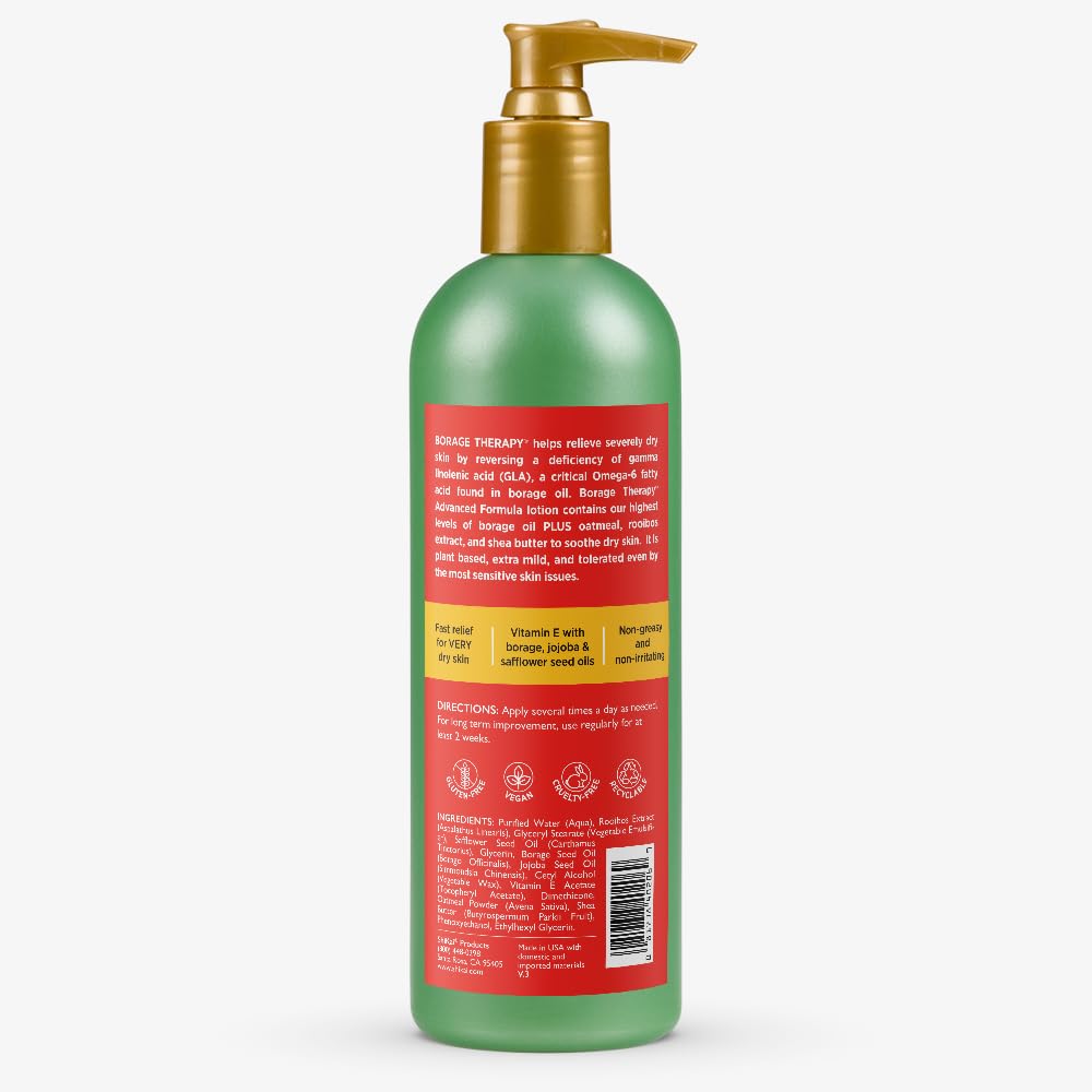 ShiKai Borage Therapy shea butter image highlights rich moisturization.