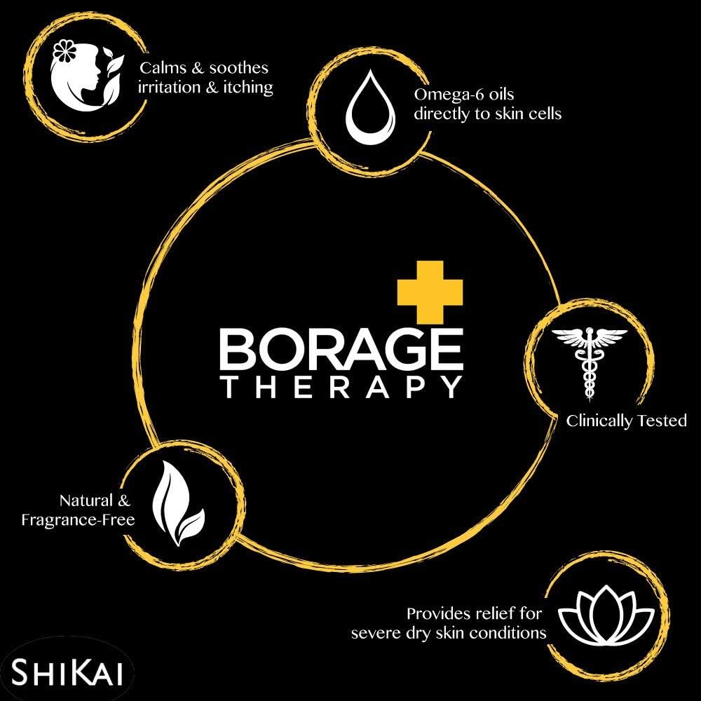 ShiKai Borage Therapy texture reveals non-greasy, fast-absorbing hydration.